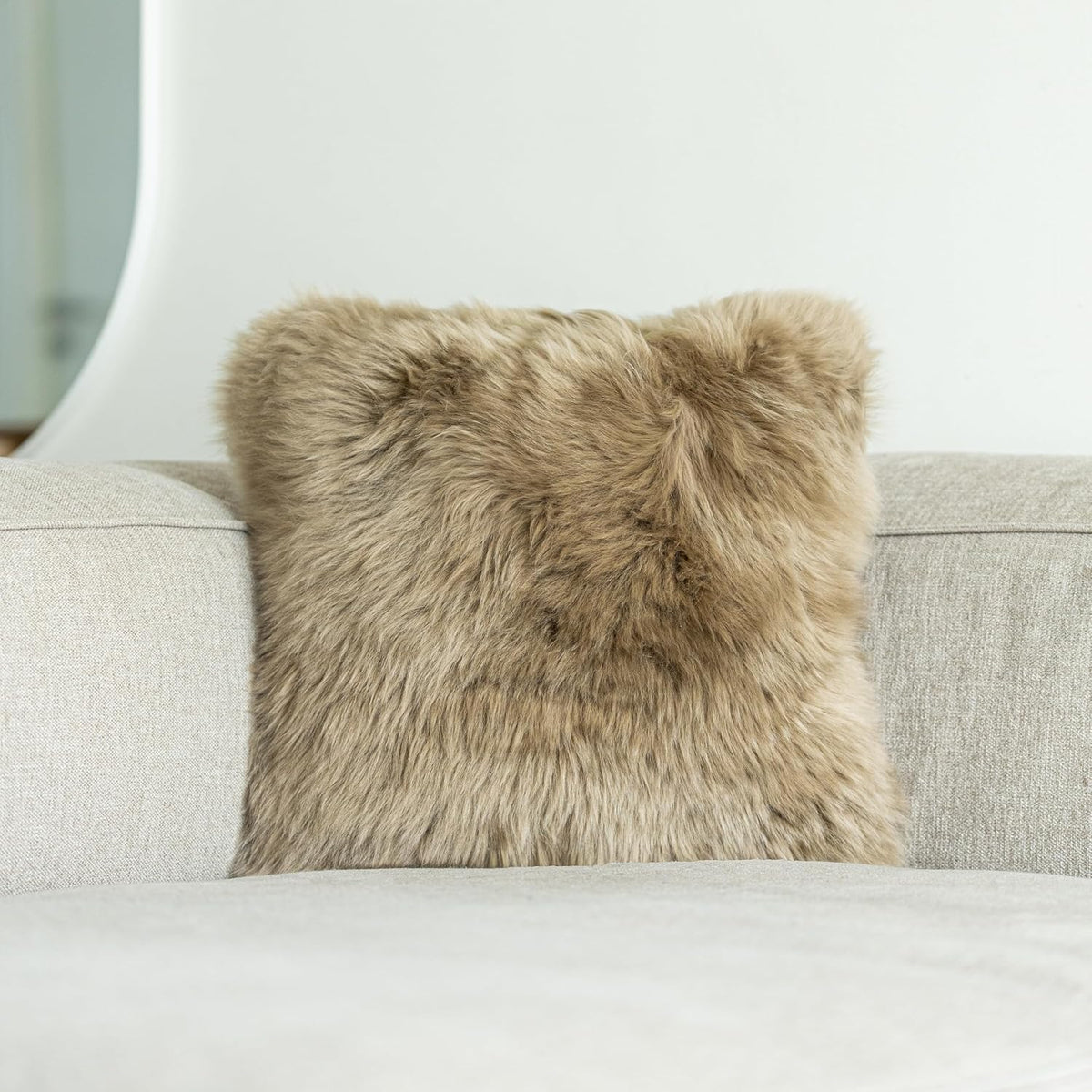 Housse de coussin en peau de mouton 50x50 – photo 6