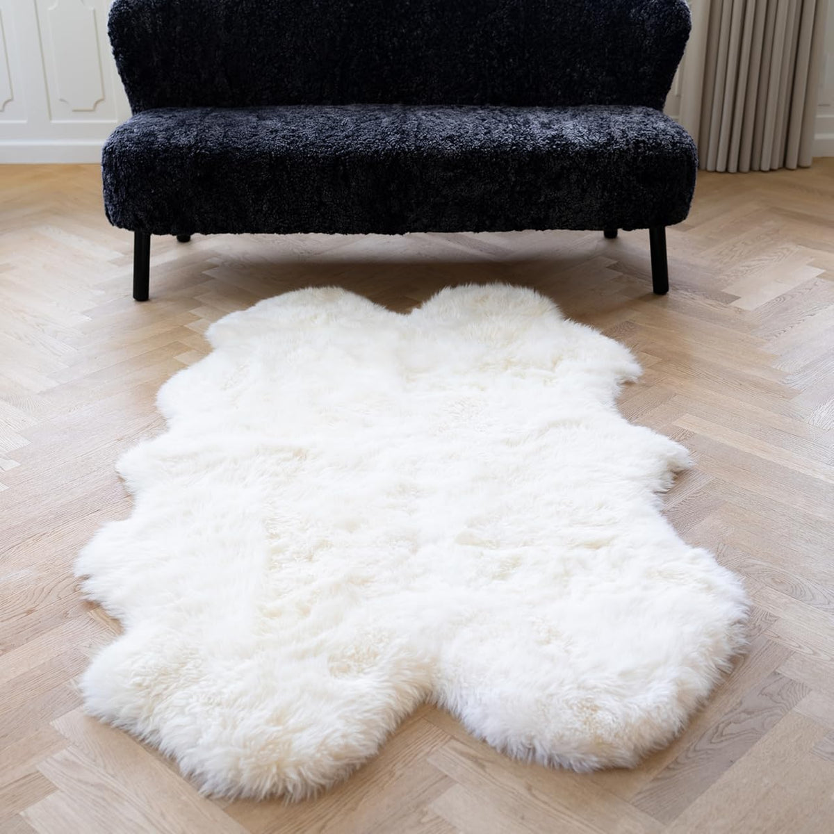 Tapis en peau de mouton