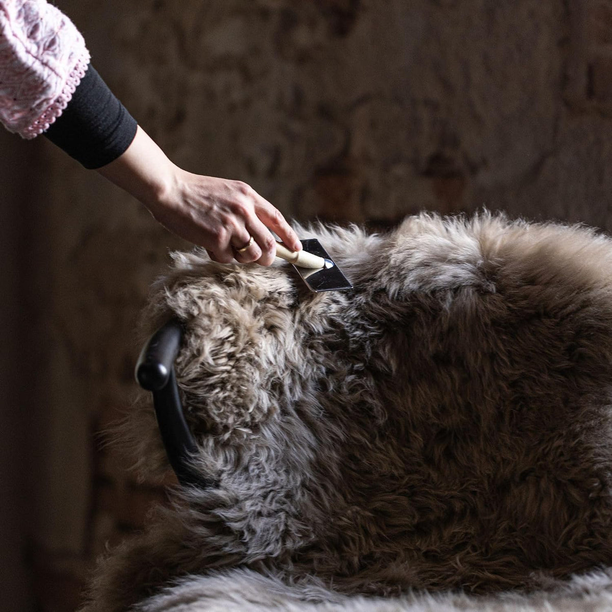 Brosse pour peau de mouton – photo 3