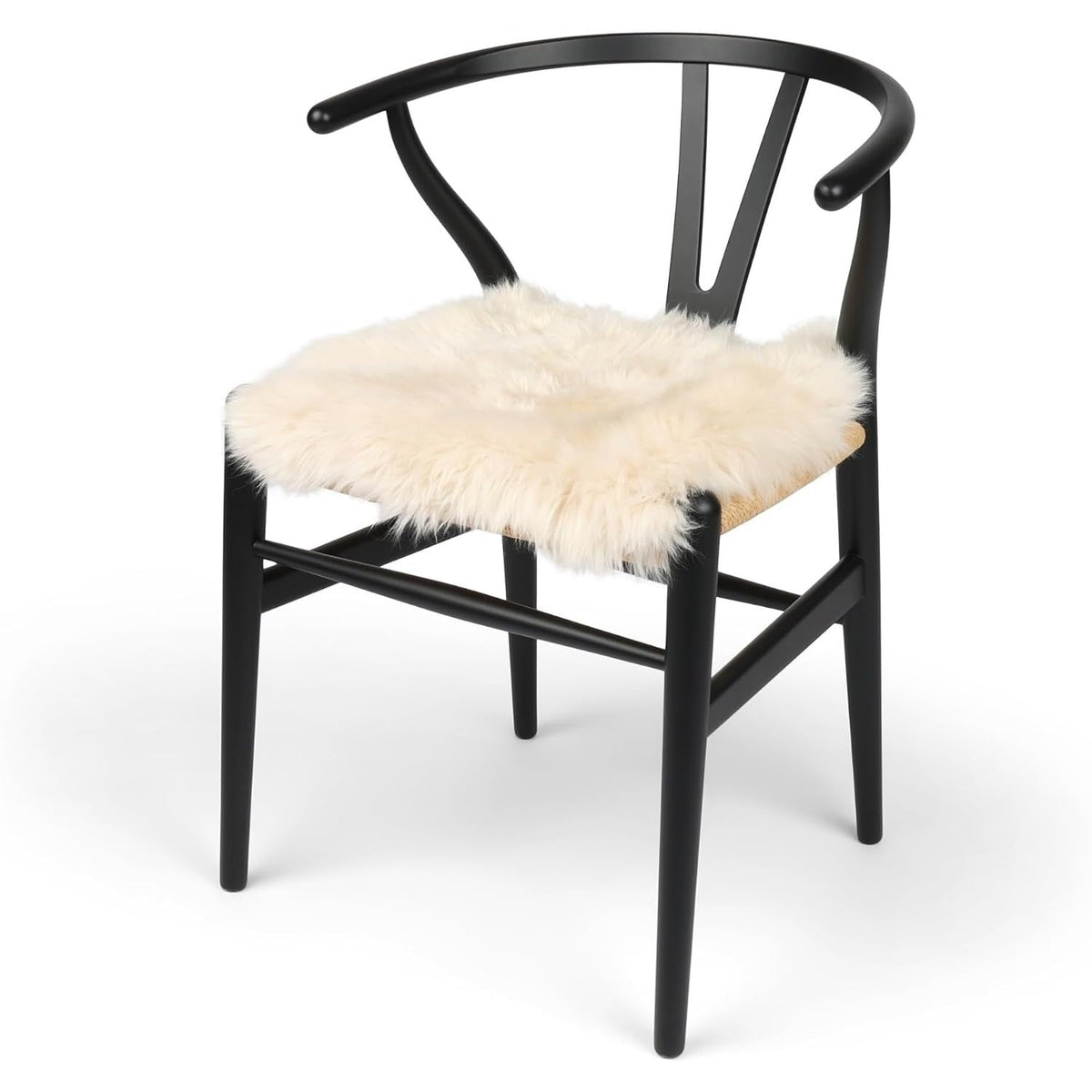 Galette de chaise en peau de mouton – beige