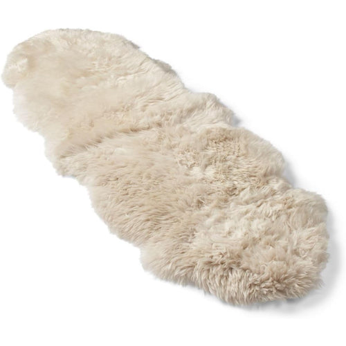 Double peau de mouton mérinos poils longs – beige